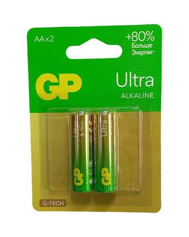 Эл.пит. GP15AU-2CR2 (Ultra Alkaline 2шт.)