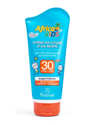 Floresan Солнцезащитная серия AFRICA KIDS Крем для чувствительной детской кожи SPF 30,150мл (Ф-410)