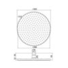 Fima | Carlo Frattini Wellness F2224/2CS Верхний душ Ø 300 мм (чёрный шлифованный хром)