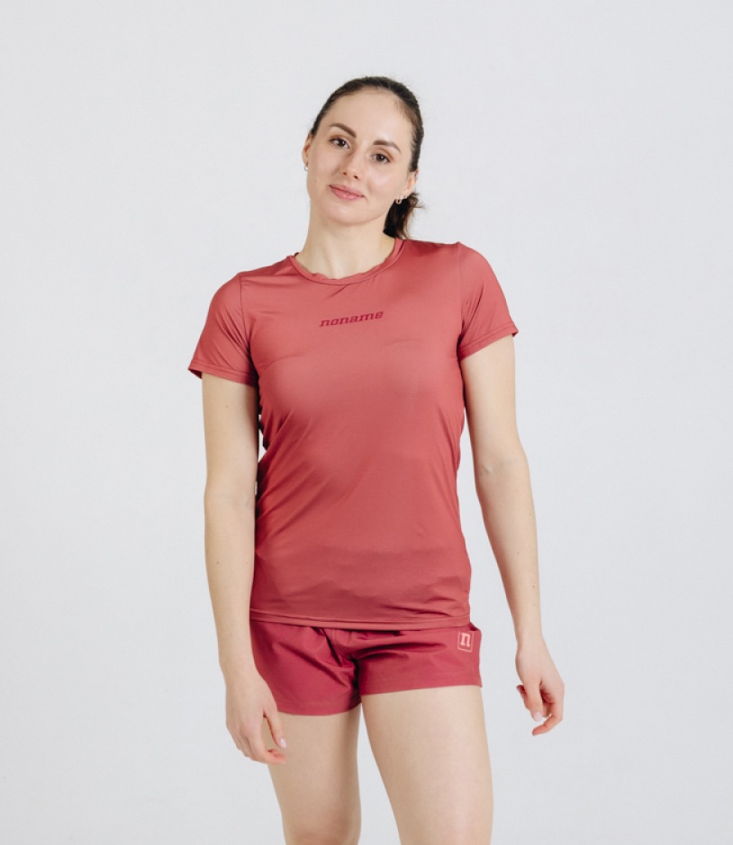 Женская спортивная тренировочная футболка Noname Miler T-Shirt SS 25 WOS barberry