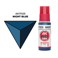 AK Interactive Night Blue Quick Gen - контрастная акриловая краска, 18 мл