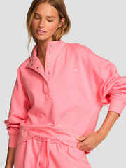 PINK ФЛИСОВЫЙ СВИТШОТ НА КНОПКАХ