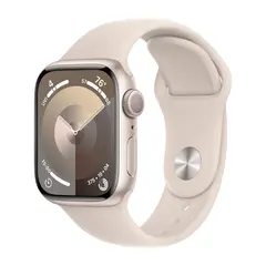 Умные часы Apple Watch Series 9 GPS, 41mm, Aluminium Case with Sport Band M/L, Starlight (Сияющая звезда)