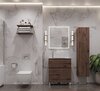 Aquanet 345688 Тумба с раковиной Алвита new 70 (Flash) напольная 2 ящ. цв.дуб веллингтон табак (345688)