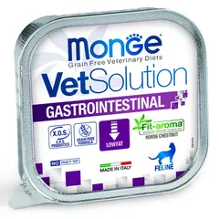 Влажный корм диетический Monge VetSolution Cat Gastrointestinal гастро интестинал для кошек при заболеваниях ЖКТ 100 г - 24 шт