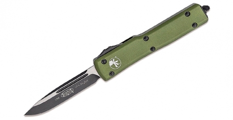 Фронтальный нож Microtech 148-1OD UTX-70 Black Выкидной