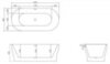 BelBagno BB405-1500-800 Отдельностоящая акриловая ванна в комплекте со сливом-переливом, 150x80, цвет: белый
