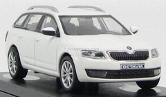 Skoda Octavia III Combi 2013 white Candy Uni Abrex 1:43