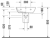 Duravit ME by Starck 2335550000 Раковина