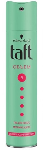 Лак для волос объем Taft, 250 мл