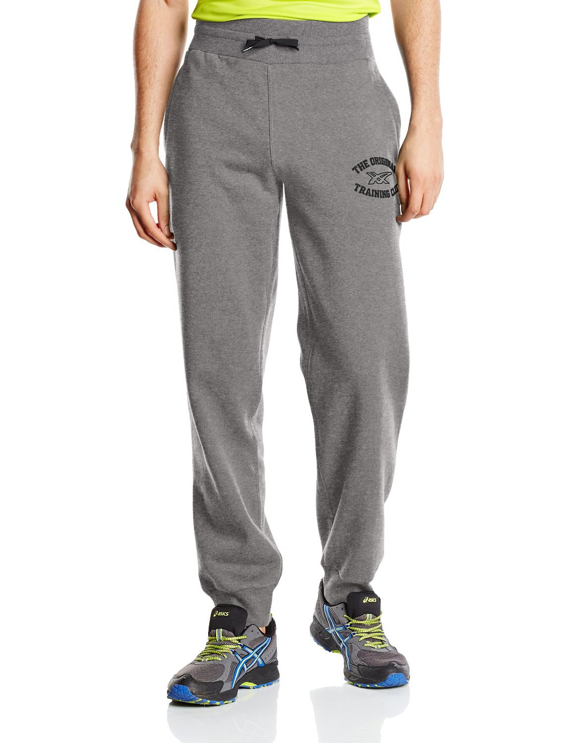 Спортивные штаны Asics Graphic Brushed Cuffed Pant мужские серые