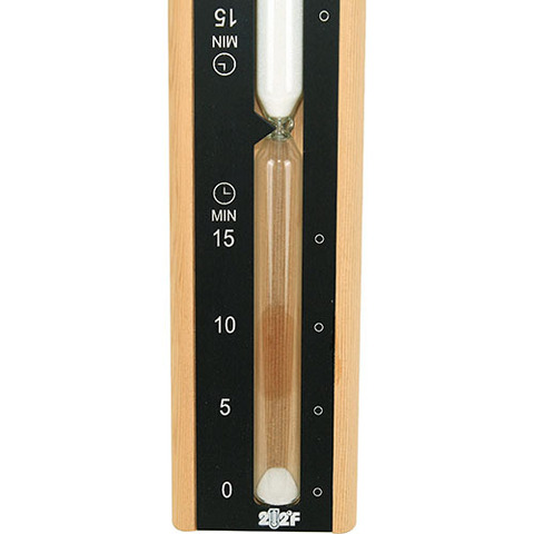 Часы для сауны песочные черные - 4
