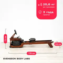 Гребной тренажер домашний SVENSSON BODY LABS WAVERUN
