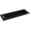 Ceramica Nova Grace CN7017MB Раковина накладная с отверстием под смеситель, 121x45.7, цвет: черный матовый