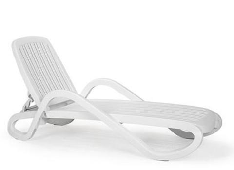 Пластиковый шезлонг Nardi Eden white