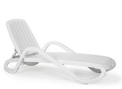 Пластиковый шезлонг Nardi Eden white