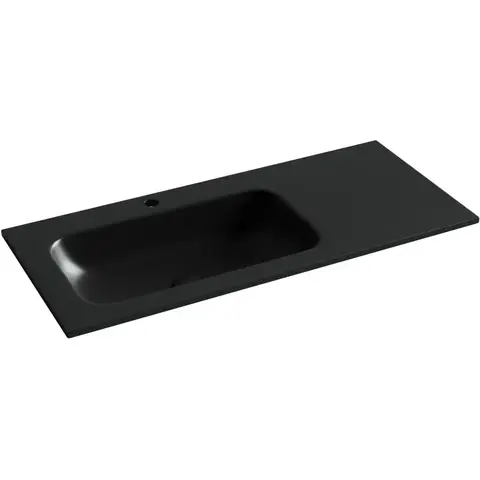 Ceramica Nova Grace CN7014MB Раковина накладная с отверстием под смеситель, 101x45.7, цвет: черный матовый