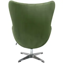 Кресло EGG STYLE CHAIR зеленый, искусственная замша