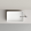 Ceramica Nova Элемент (Element) CN5050 Раковина накладная со смещенным сливом, 485x304x135 белый