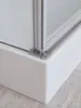 BelBagno UNO-CAB-A-1-90-C-Cr-Bi-TOP-L Душевая кабина с задними стенками, смесителем, верхним и ручным душем, акриловым поддоном и крышей, левосторонняя