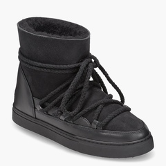 Высокие комбинированные кеды INUIKII Sneaker Classic Black на меху