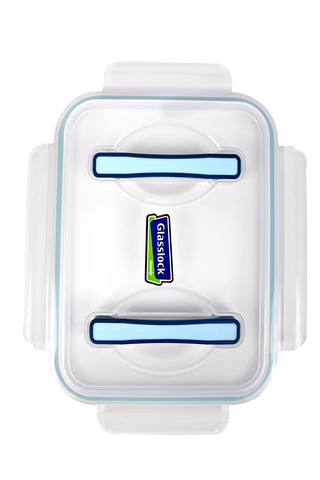 Контейнер Glasslock MHRB-600 (6000ml, прямоугольный, крышка с ручками, синий силикон)