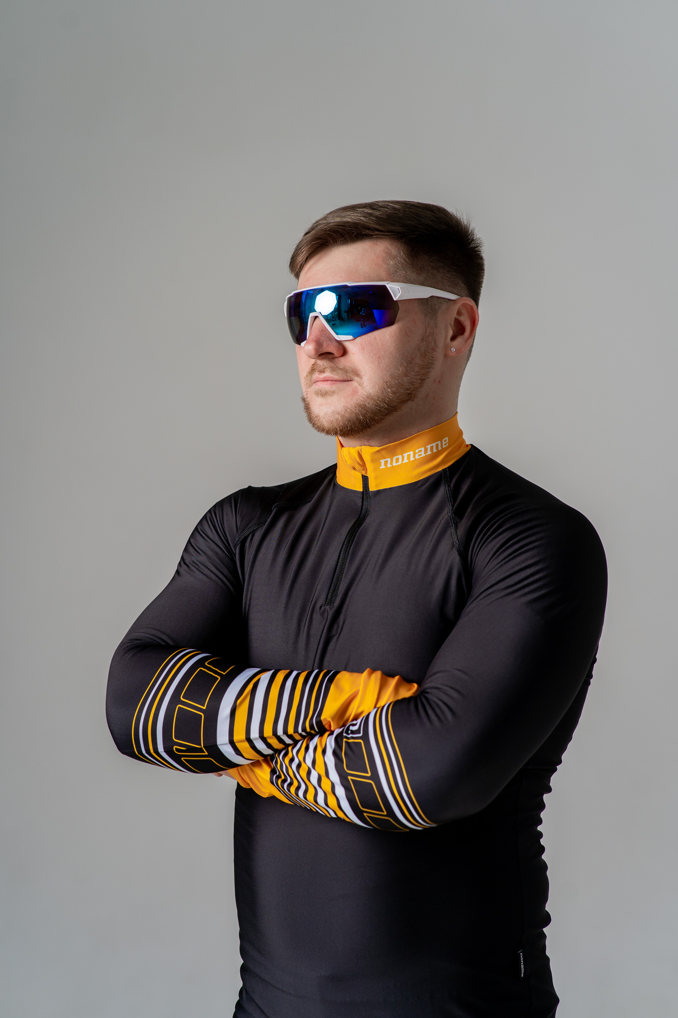 Гоночный лыжный костюм Noname On the Move Race 22 унисекс black-yellow - 3
