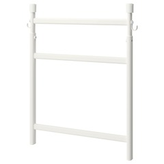 Регулируемая стойка с крючками IKEA SUNNERSTA (СУННЕРСТА), Белый, 45,7х55х85 см