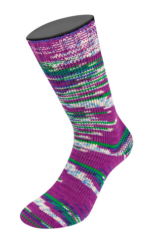 Lana Grossa Cool Wool Print 4 Socks 7207