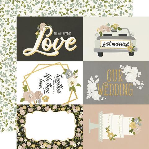 Лист двухсторонней бумаги Simple Stories - HAPPILY EVER AFTER - 30x30см