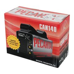 Сварочный аппарат инверт, Ресанта, САИ-140, 4.4 кВт, 140 А, электрод