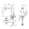 Ideal Standard Tonic II A6332AA Смеситель для раковины однорычажный с донным клапаном