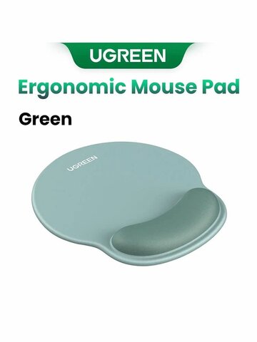 Коврик для мышки с поддержкой запястья  UGREEN LP668 (25243) Ergonomic Mouse Pad, зелёный