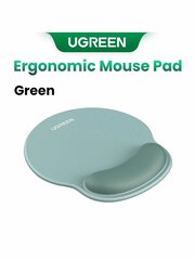 Коврик для мышки с поддержкой запястья  UGREEN LP668 (25243) Ergonomic Mouse Pad, зелёный