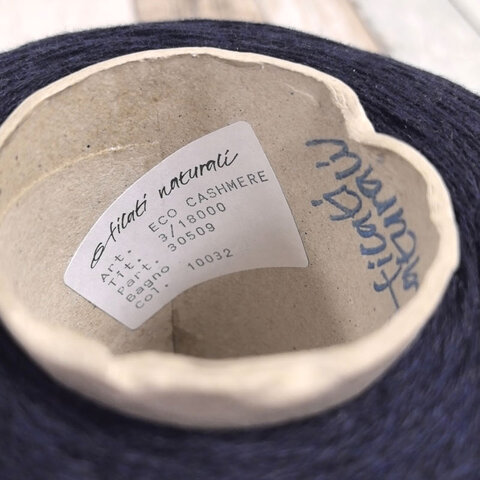 Кашемир FILATI NATURALI ECO CASHMERE 3/18 темно-синий