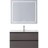 BelBagno KRAFT-900-2C-SO-GSO База под раковину подвесная с фрезерованными ручками по всей длине фасада с двумя выкатн. ящ., Темно-Серый Мат.,900x455x500