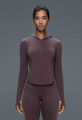 Oysho Короткая высокотехнологичная куртка Light Warm, коричнево-фиолетовый