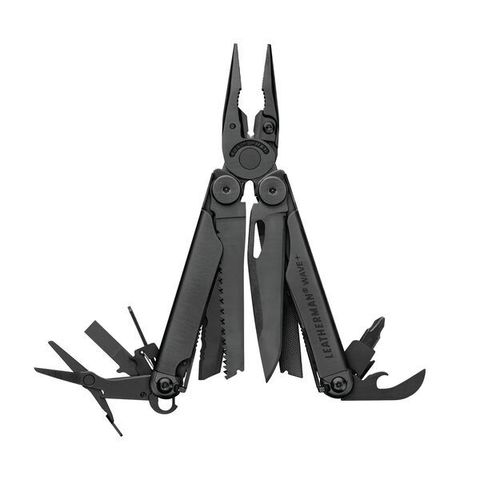 Мультитул Leatherman Wave Plus Black, нейлоновый чехол Molle, 18 функций (832526) цвет чёрный | Multitool-Leatherman.Ru