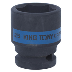 KING TONY (453525M) Головка торцевая ударная шестигранная 1/2", 25 мм