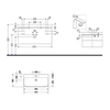 Duravit Happy D.2 Plus HP4638O8080 Комплект мебели 975х490х468 мм, 2 ящ, с 1 отв для смес, в компл.с сиф и донным клап, раковина bi-color, цвет Графит супермат