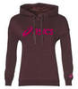 Asics Big Oth Hoodie толстовка женская бордовая - 1