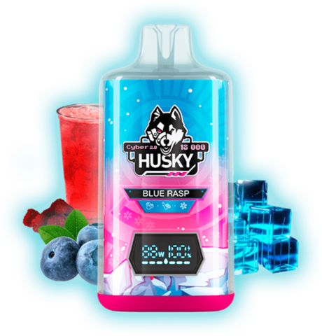 HUSKY CYBER 2.0 18000 Blue Rasp - Малиновый Лимонад с Черникой и льдом