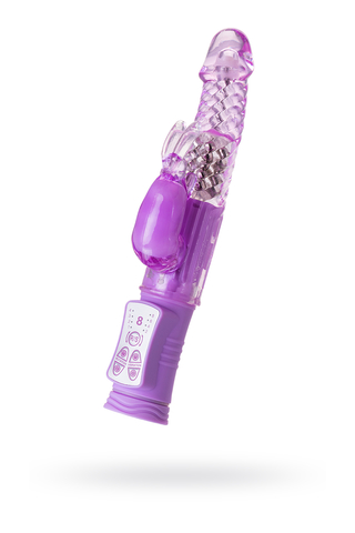 Вибратор с клиторальным стимулятором A-Toys by TOYFA High-Tech fantasy, TPE, фиолетовый, 22, 5 см