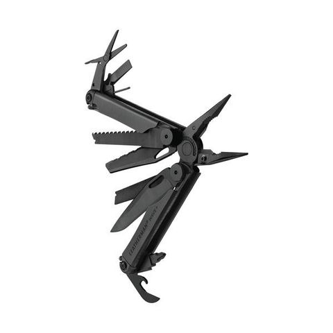 Мультитул Leatherman Wave Plus Black, нейлоновый чехол Molle, 18 функций (832526) цвет чёрный | Multitool-Leatherman.Ru