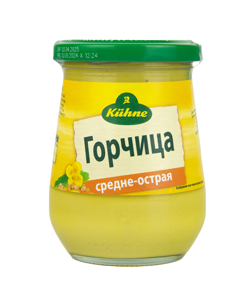 Горчица Kuhne Средне-Острая 250 мл.