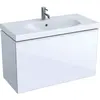 Geberit Acanto 500.616.01.2 Тумба под раковину, 89x53.5x41.6см, белый / ультраглянцевый лакированный, белый / глянцевое стекло