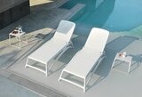 Шезлонг пластиковый Nardi Atlantico white