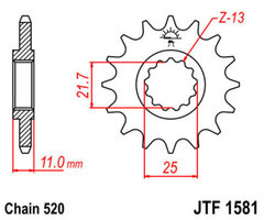 Звезда ведущая JTF1581 14