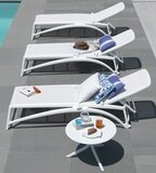 Шезлонг пластиковый Nardi Atlantico white