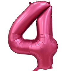 Шар К 34''/86 см, Цифра Сатин Бордовый 